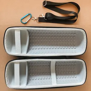 Casing Speaker Carry EVA Keras Tali Selempang Badan untuk-JBL Charge 5 Sabuk Portabel Dalam Tahan Guncangan