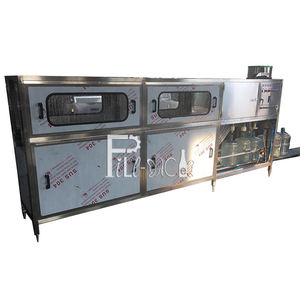 Línea de llenado de botellas de galón, incluye cepillo decapador, lavado de cuello, etiquetado e impresora, planta completa, 100BPH / 200BPH - Product Image 6