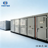 Gabinete de almacenamiento de batería Industrial comercial 480V 440V 110V 380V Salida Sistema solar fuera de la red Sistema de almacenamiento de energía de refrigeración por aire
