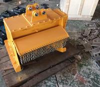 Nouvelle débroussailleuse hydraulique à fléaux SLN montée sur excavatrice, accessoire de paillage pour le défrichement et la gestion de la végétation, 5-6 tonnes