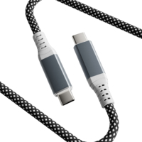Câble de charge rapide et de transfert de données USB4.0 Type-C vers Type-C 240W 40 Gbps avec conception magnétique, conducteur en cuivre pur pour utilisation informatique