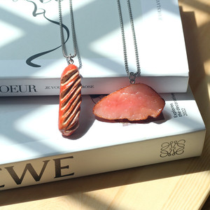 ไม้แขวนกระเป๋าทำด้วยมือแบบใหม่อุปกรณ์เสริมจี้รถของเล่นแสนสนุกสร้อยคอ<span class=keywords><strong>หมู</strong></span>ตุ๋นเนื้อทอด - Product Image 5