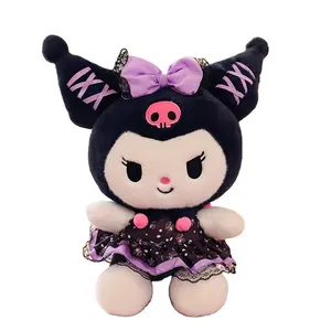 Penjualan panas baru pabrik yanxiannv kawaii cpc Melody Coolomi mainan anime boneka disesuaikan rok Kuromi