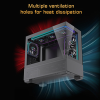 Casing PC Lovingcool Diskon, Casing Gaming ATX, Casing Komputer Meja, Tower, Full Tower, Matx dengan Kaca Temper