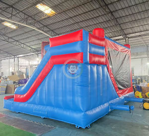 Château gonflable Spiderman de dessin animé, combo commercial avec toboggan et <span class=keywords><strong>jeu</strong></span> de saut - Product Image 3