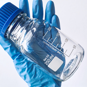 Thủy tinh borosilicate tinh khiết chai phòng thí nghiệm thủy tinh rõ ràng và nâu ren lưu trữ chai với nắp vặn màu xanh - Product Image 4