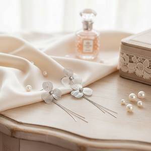 Tending moda a forma di cuore orecchini pendenti a forma di farfalla minimalista carino in acciaio inox perla vendita calda all'ingrosso - Product Image 3