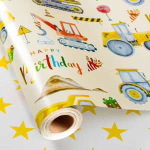 Cartoon <b>pattern</b> children's birthday gift wrapping <b>paper</b> cartoon car gift wrapping <b>paper</b> customizable wrapping <b>paper</b> - Product Image 1