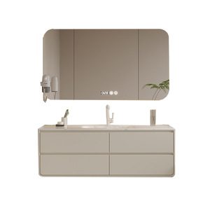 Modern simple slate hot-bent integrated basin <b>bathroom</b> <b>cabinet</b> combination washbasin basin washbasin <b>cabinet</b> - Product Image 4
