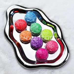 Glitter Fluorescente in Poliestere Diamantato, Mix <span class=keywords><strong>di</strong></span> Glitter Grossi all'Ingrosso, Glitter Neon per Design Unghie e <span class=keywords><strong>Decorazioni</strong></span> Natalizie - Product Image 4