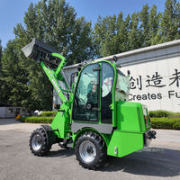 China RG-EV10 Mini Elektro Vorderrad lader Kompakte Batterie Teleskop Kleine Farmen Günstige Bagger lader Kern motor