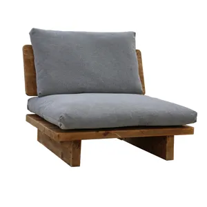 New Arrival Single Sofa Set Furniture with Fabric Cover Recycled Wood Furniture