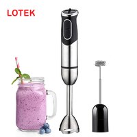 Mixeur plongeant multifonctionnel en cuivre pur 1000W avec commandes à bouton-poussoir, anti-fuite, 2 vitesses, récipient sans BPA, idéal pour camping-car et usage domestique