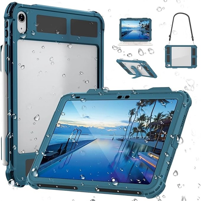 For Tablet Case for iPad Air 10.9 TPU Shock-Proof & Drop-Proof Waterproof Shell with Custom Logo Option
