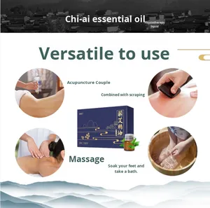 Hongxin Qi Ai Gesundes Artemisia Argyi Ätherisches Öl Moxibustion Anti-Aging Fuß- & Rückenmassage Meridian-Therapie 24ml - Product Image 4