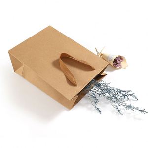 ถุงกระดาษคราฟท์ขนาดใหญ่พิมพ์โลโก้ตามสั่ง สำหรับโฆษณา บรรจุภัณฑ์อาหารแบบนำกลับบ้าน และถุงของขวัญ - Product Image 4