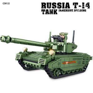 Russia T-14 serbatoio di plastica fai da te modello di costruzione giocattolo educativo bazar in mattoni per Unisex età 5-14 anni - Product Image 6