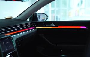 Luce Ambientale Dinamica a 64 Colori per <span class=keywords><strong>VW</strong></span> <span class=keywords><strong>Passat</strong></span> <span class=keywords><strong>B8</strong></span> 2019-2024 Arteon Europa Accessori per Upgrade Illuminazione Interna Auto - Product Image 4