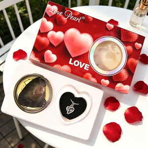 Kit de Joyería DIY de Perlas de Amor Personalizadas, Collar con Colgante de Corazón, Perla Personalizable, Caja de Regalo, Regalo para Aniversario - Product Image 1