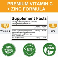 Complément Alimentaire en Capsules de Vitamine C et de Zinc OEM ODM à Prix Exceptionnel – Suppléments Quotidiens à Base de Plantes