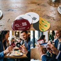 Étiquette NFC en époxy personnalisée NFC213 215 216, autocollant anti-métal pour menu numérique