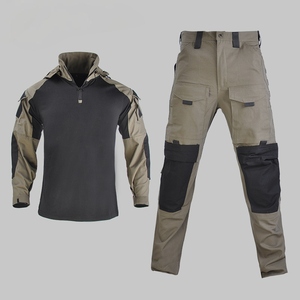 Ensemble d'uniformes tactiques Kango pour garde de <span class=keywords><strong>s</strong></span>écurité, uniforme professionnel <span class=keywords><strong>Coyote</strong></span> noir avec patchs d'insigne, vente en gros - Product Image 2