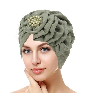 Women Hair Decoration Solid Color Wrinkled Long Strip One-sided Applique Headscarf Fashion Street <strong>Shooting</strong> <strong>Cap</strong> - Product Image 2