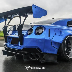 Accessoires automobiles : Kit carrosserie large style LB de deuxième génération pour Nissan <span class=keywords><strong>GTR</strong></span>, comprenant pare-chocs avant et spoiler de capot - Product Image 4