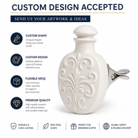 Diffuseur de parfum en céramique poreuse pour grille d'aération de voiture, huile essentielle, aromathérapie, pierre aromatique, désodorisant pour l'intérieur de la voiture