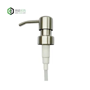 Hoge Kwaliteit Recycle Gloden Staal Metalen Shampoo 304 Staintion Zeep Dispenser Pomp