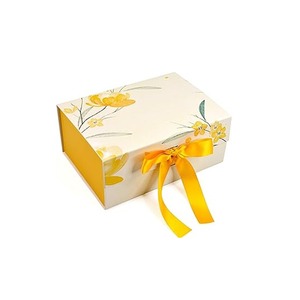 Custom <b>Foldable</b> Magnetic Ribbon Bow Closure Luxury Folding Paper Cardboard Gift <b>Box</b> - Product Image 1