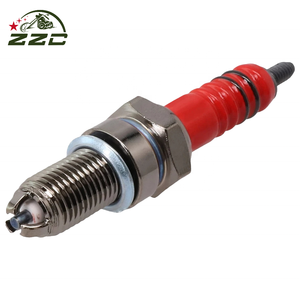 GOOFIT D8TC Bougie d'allumage <span class=keywords><strong>à</strong></span> 3 électrodes de remplacement pour moto 50cc <span class=keywords><strong>70cc</strong></span> 90cc 110cc ATV 150 Moped Go Kart <span class=keywords><strong>Scooter</strong></span> - Product Image 4