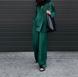 Runwaylover 1081真丝2022女士v领西装外套和修身西装外套 - Product Image 4