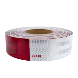 DOT C2 PMMA Autocollant réfléchissant arrière de remorque de camion Ruban réfléchissant de qualité diamant RTLITE E8 Ruban réfléchissant <span class=keywords><strong>rétro</strong></span> <span class=keywords><strong>jaune</strong></span> pour camion - Product Image 3