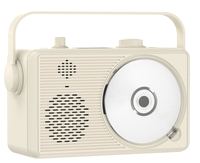 Système Home Cinéma sans fil professionnel Longping LP-R5 de 3 pouces, style moderne, haute puissance, avec lecteur CD et mini haut-parleur USB en bois et plastique