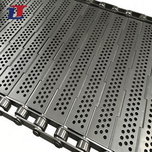 316 तार जाल उच्च टेम्प फूड ग्रेड फ्लैट प्लेट मॉड्यूलर स्टेनलेस स्टील प्लेट लिंक कन्वेयर बेल्ट - Product Image 1