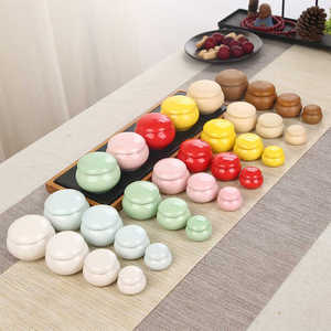 Mini Ceramic Matcha <strong>Tea</strong> <strong>Jar</strong> with Lid Various Color Glaze Sealed Bottle Cosmetics Ointment Pill <strong>Tea</strong> Storage Sealed Pottery <strong>Jar</strong> - Product Image 2