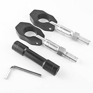 Barre stabilisatrice de guidon de moto Qiangye, extension renforcée noire pour modification de vélo - Product Image 1