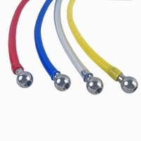 Vente en gros de mousse de nettoyage de voiture accessoires de lance mousse de canon filtre à billes en acier inoxydable avec tube coloré