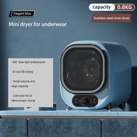 Sèche-linge électrique compact portable multifonctionnel translucide Sèche-linge pour vêtements de bébé