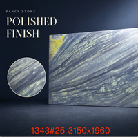 Dalle de marbre bleu cristal en promotion, 1,8 cm, finition polie, pour comptoirs de cuisine, meubles-lavabos de salle de bain, murs et projets d'aménagement intérieur