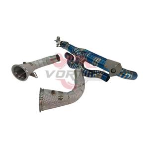 Sistema de Escape Catback Valvetronic de Titanio de Alto Rendimiento Vortex para Porsche 992 Carrera 992 Turbo S, Acabado Pulido Espejo Azul Quemado - Product Image 5