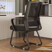 Chaise de bureau CNR au style moderne et simple, avec dossier fixe réglable en hauteur, dossier en maille respirante, dossier personnalisable, plaqué zinc