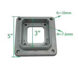 Celia 3 inch (76.2mm) bài núi tiêu chuẩn Mỹ cơ sở <span class=keywords><strong>TRIM</strong></span> nhôm có thể điều chỉnh hàng rào liên kết khung lan can gắn khung - Product Image 3