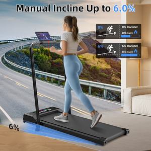 Caminadora Eléctrica Plegable con Luz Indicadora, Caminadora Debajo de la Mesa para el Hogar con Inclinación, Equipos de Ejercicio, Caminadora de Velocidad - Product Image 2