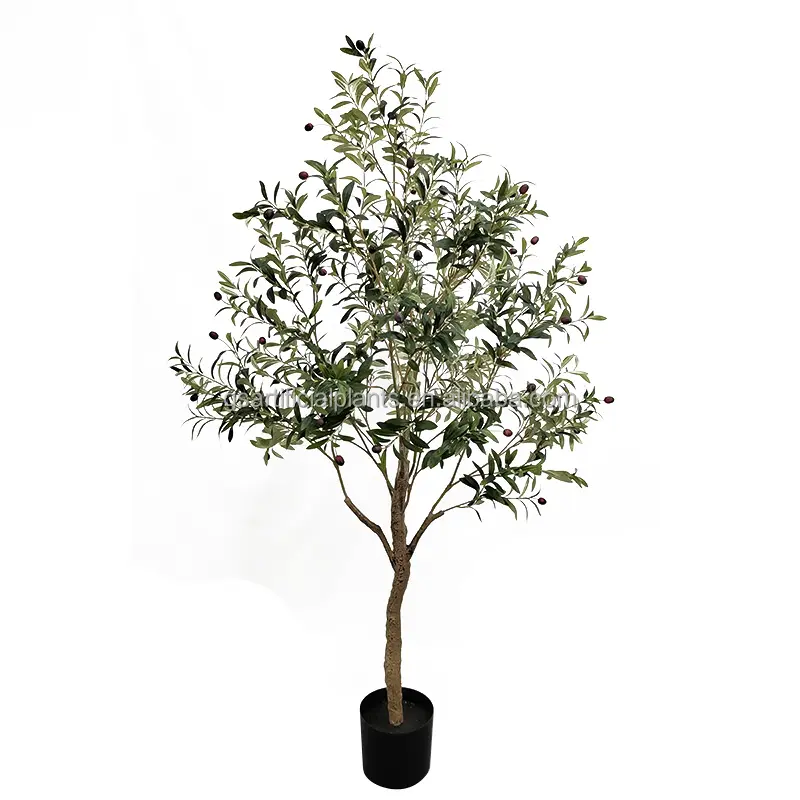 American People Likes Real Touch 5Ft Artificial Plants Olive Tree For Home Office Coffee Shop Indoor Decoration