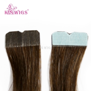 Extensions de cheveux mini-adhésives de luxe sans couture, cheveux humains vierges bruts alignés sur les cuticules, trame invisible en PU pour usage quotidien en salon - Product Image 4