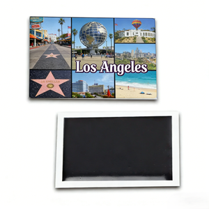 Magnete per Frigorifero con Skyline di <span class=keywords><strong>Los</strong></span> <span class=keywords><strong>Angeles</strong></span>, Souvenir Personalizzato 80*53 90*65mm, Fornitura Diretta dalla Fabbrica - Product Image 1