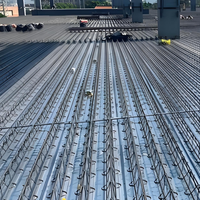 Feuille galvanisée de Decking de plancher-cadre en acier de plate-forme avec la botte de barre pour le support structurel