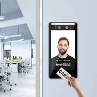 Horloge de pointage des employés Sinmar avec reconnaissance faciale de 5 pouces, terminal de pointage biométrique facial pour le bureau